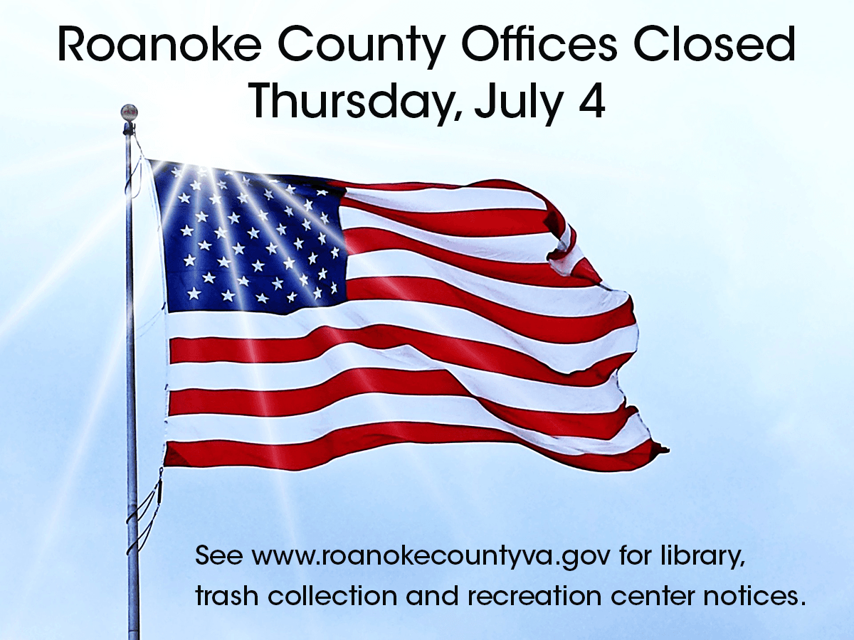 July 4 2019 County Closed
