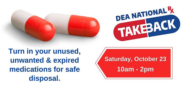 Drug Take Back Oct 2021 Graphic