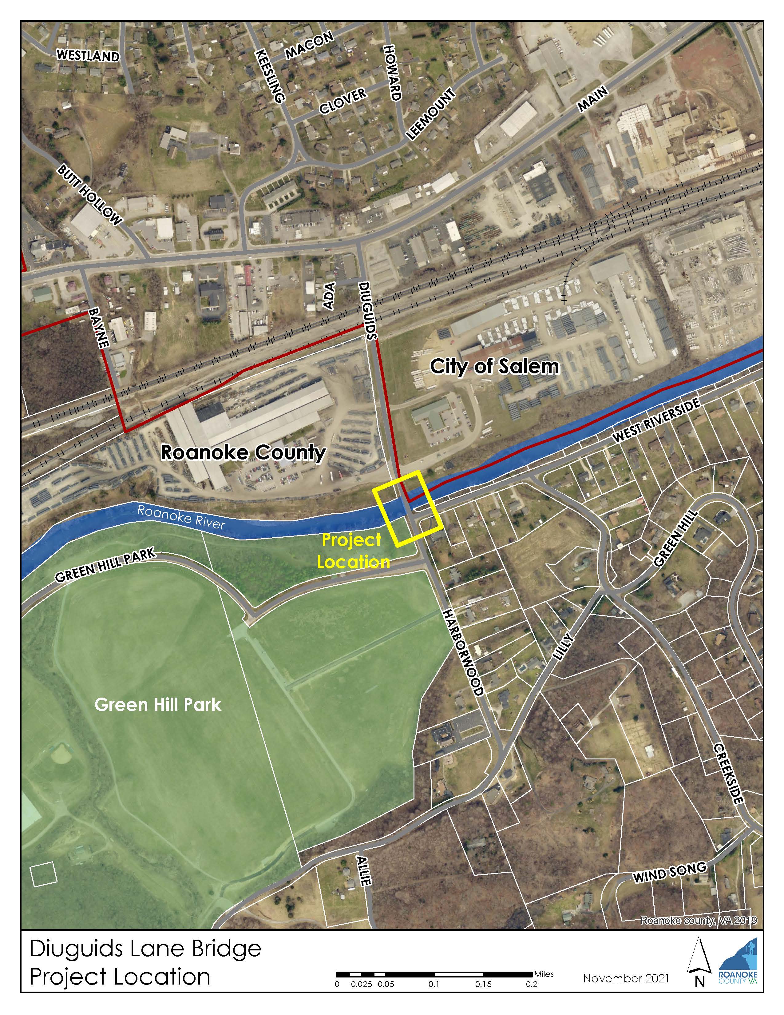 Diuguids Bridge Project Map 11-3-21
