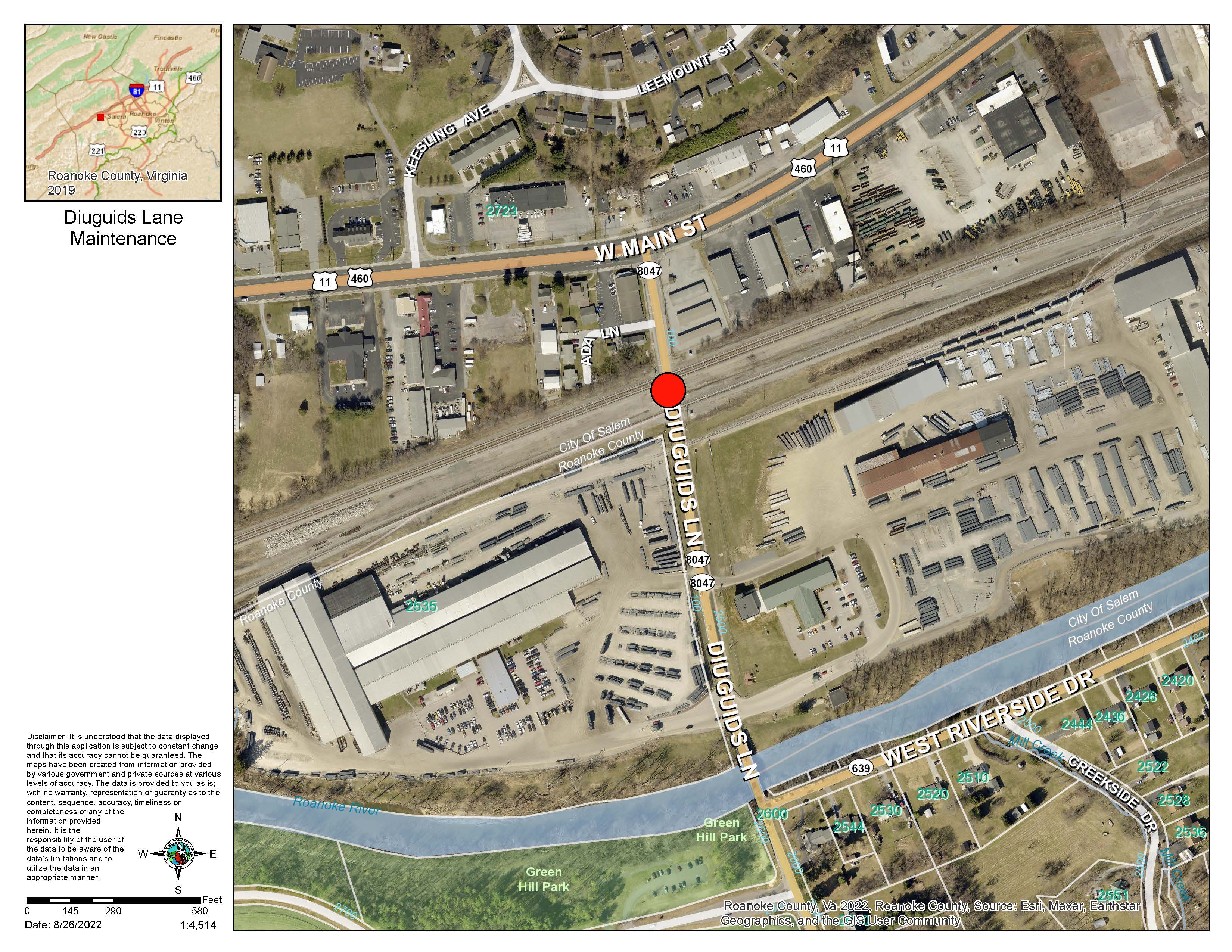 Diuguids Maintenance Map 8-26-22