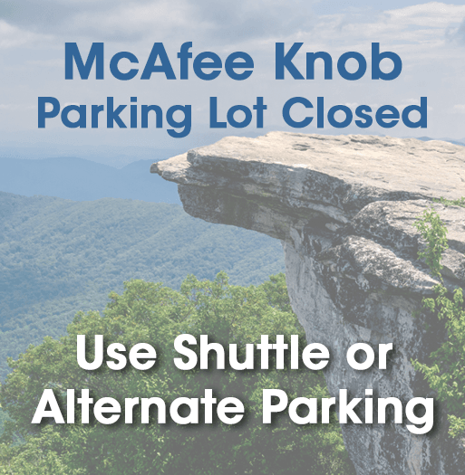 McAfee Knob Parking Closed