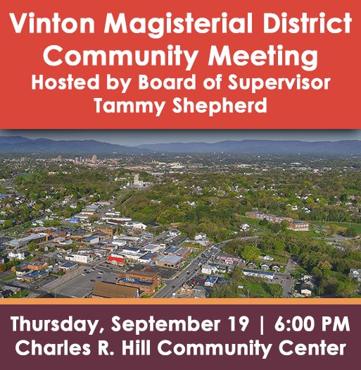 Vinton Community Meeting Website County Spotlight Graphic