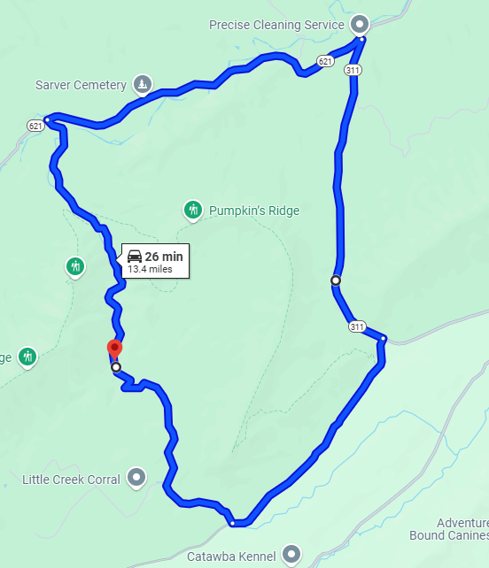 Miler Cove Road Detour