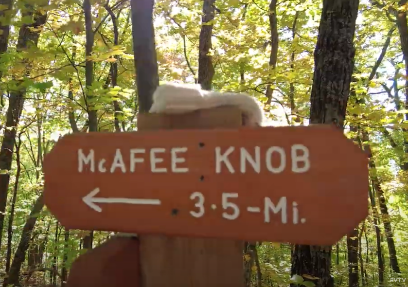 McAfee Knob Trail Sign