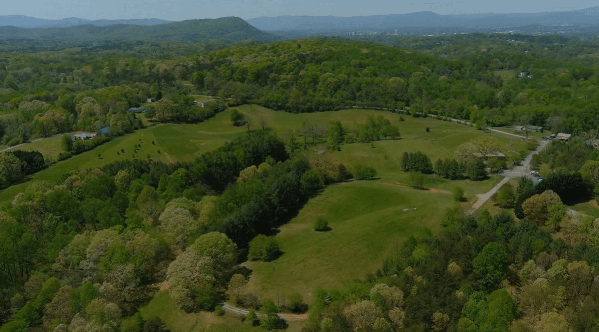 View of Mayflower Hills Disc Golf Course