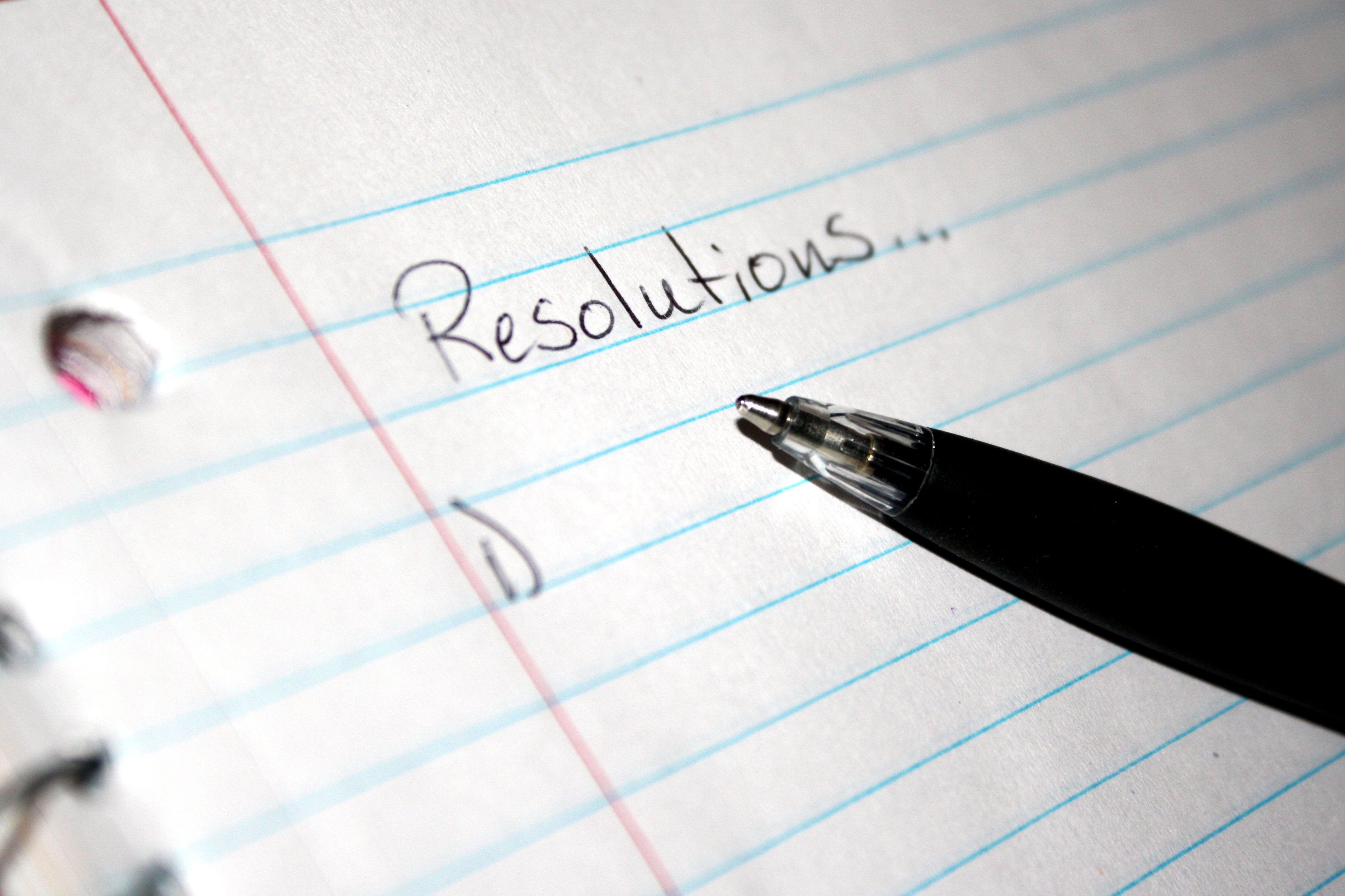 New Years Resolutions